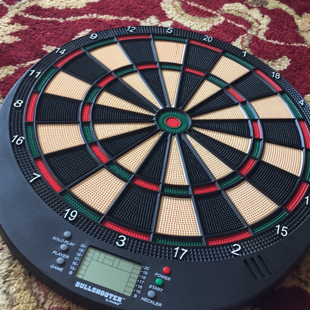 With darts included dart board